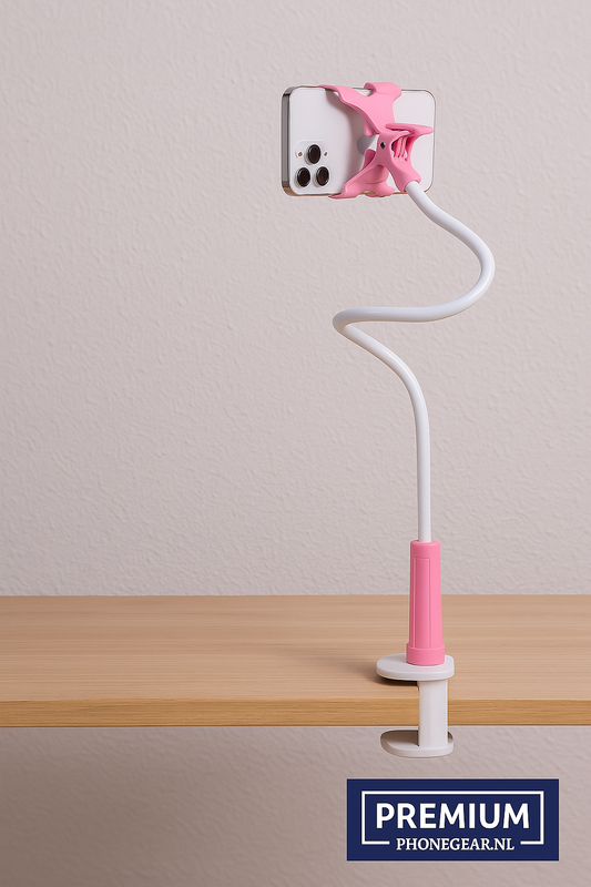 FlexiGrip Smartphone Klem – Handsfree Gemak aan Tafel of Bureau